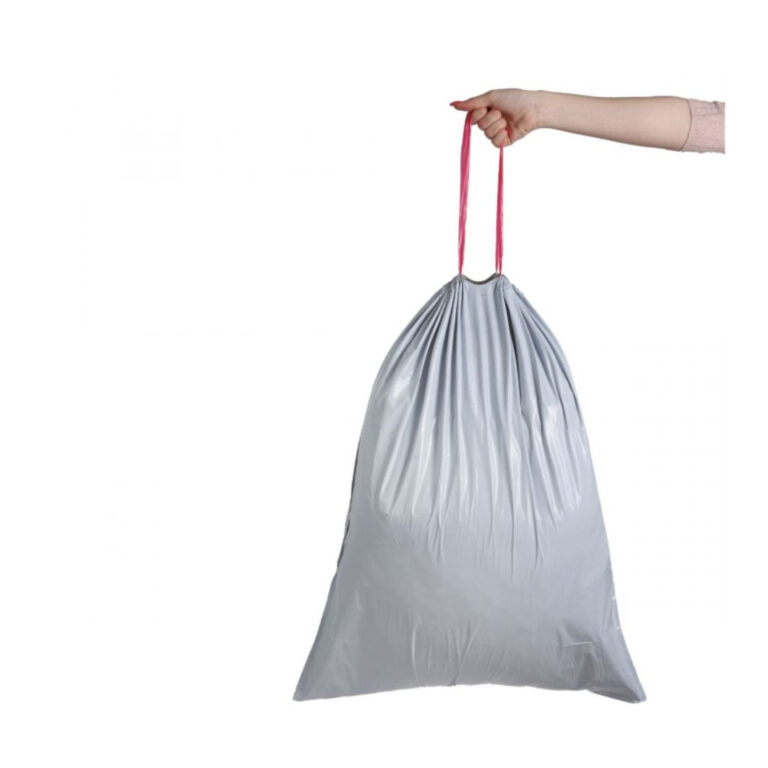 Saco Lixo em Rolo Branco 30L com Fecho Fácil