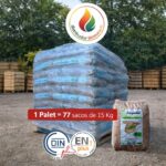 Burpellet Premium — 1 palete de 77 sacos (15 kg cada) — 1155 kg — Certificado ENplus