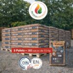 Cylpellet Premium — 5 paletes de 385 sacos (15 kg cada) — 5775 kg — Certificado ENplus